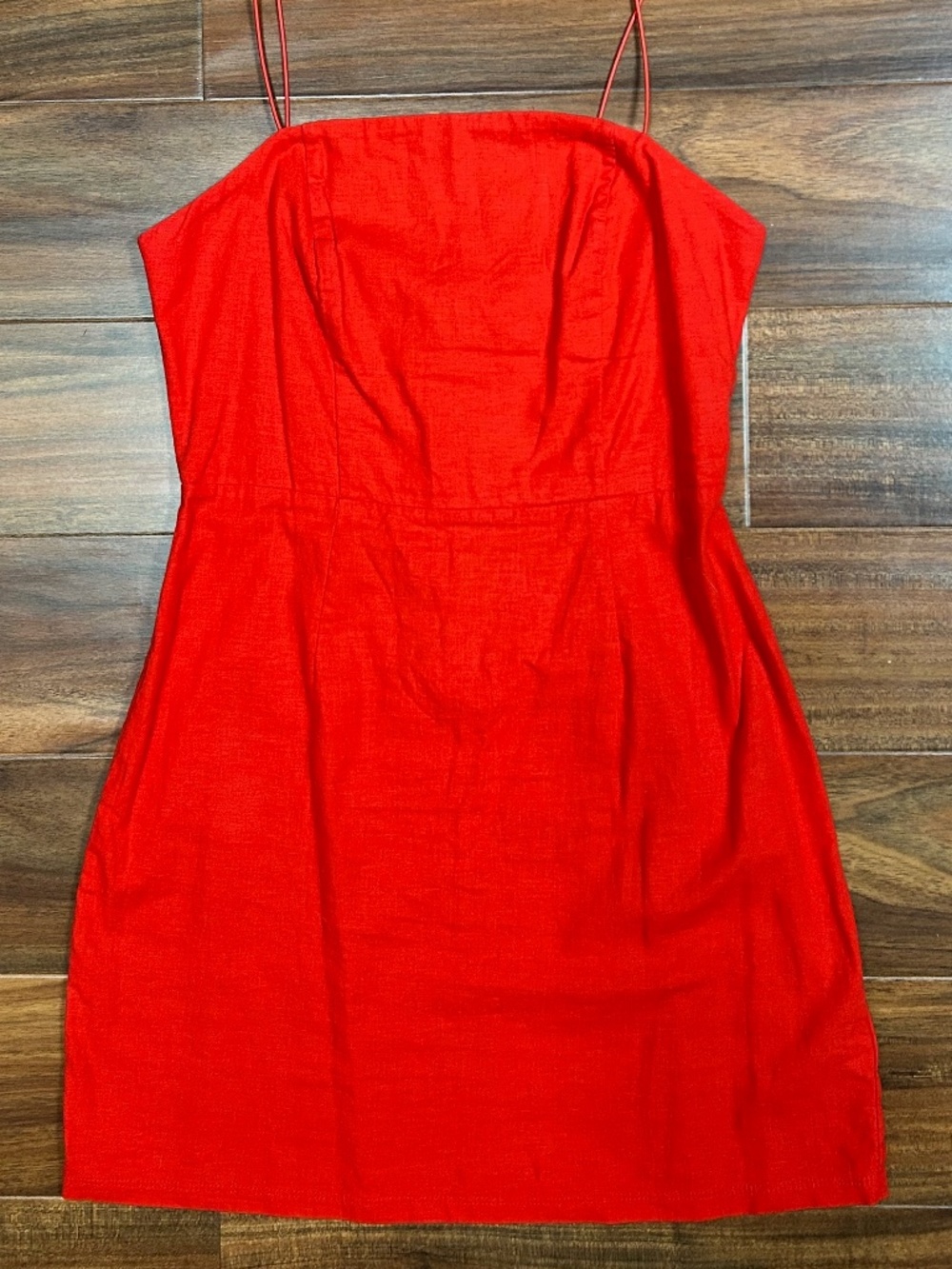 Urban Outfitters Red Linen Blend Mini Dress – Size US 4/Small